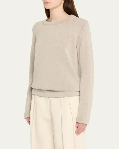 THE ROW Lyse Cashmere Crewneck Sweater | Thumbnail 8 THE ROW Lyse Cashmere Crewneck Sweater | Thumbnail 8