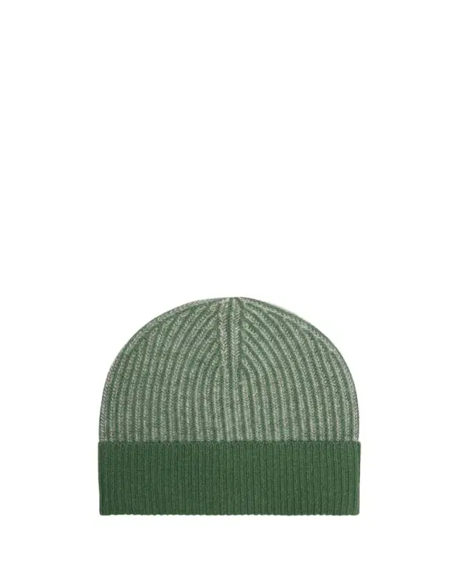 Men's Rib-Knit Cashmere Beanie Hat