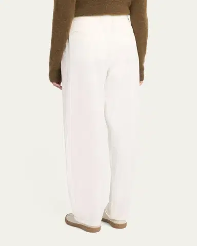 THE ROW Neriah Cotton-Cashmere Straight-Leg Pants | Thumbnail 3 THE ROW Neriah Cotton-Cashmere Straight-Leg Pants | Thumbnail 3