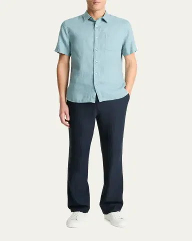 Vince Men's Linen Sport Shirt | Thumbnail 2