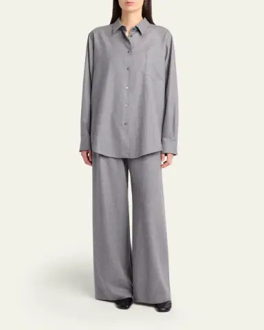 The Row Pino Wool Button-Down Shirt | Thumbnail 2