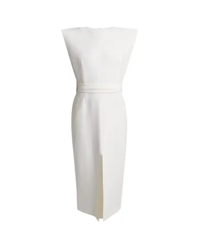 Sleeveless Crepe Midi Cape Dress