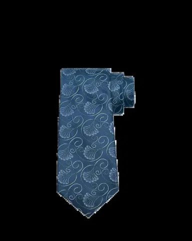 Charvet Men's Curly Floral Silk Tie | Thumbnail 2