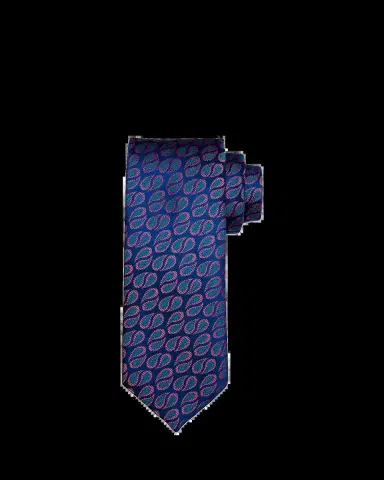 Charvet Men's Textured Raindrop Silk Tie | Thumbnail 2