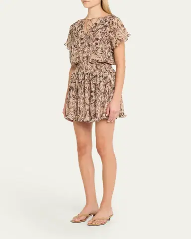 Ramy Brook Felicia Pleated Mini Dress | Thumbnail 4