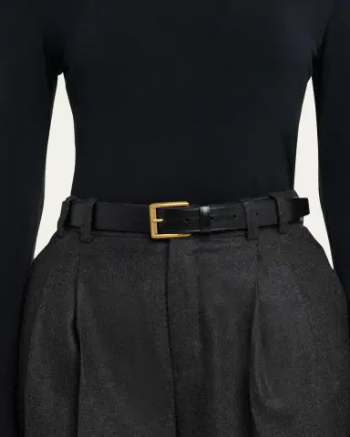 Saint Laurent Minimal Leather Belt | Thumbnail 2 Saint Laurent Minimal Leather Belt | Thumbnail 2