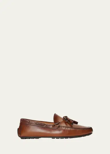Ralph Lauren Purple Label Men's Harold Calfskin Tassel Drivers | Thumbnail 2