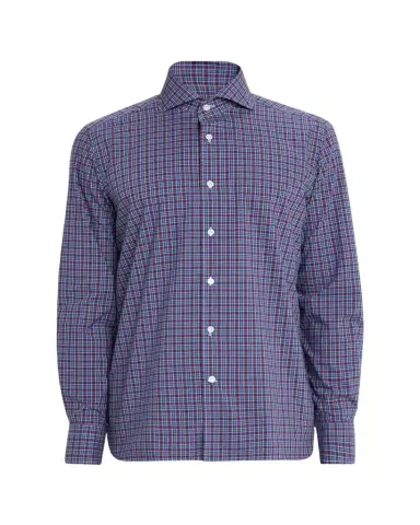 100Hands Men's Cotton Petite Plaid Classic-Fit Sport Shirt | Thumbnail 1 100Hands Men's Cotton Petite Plaid Classic-Fit Sport Shirt | Thumbnail 1