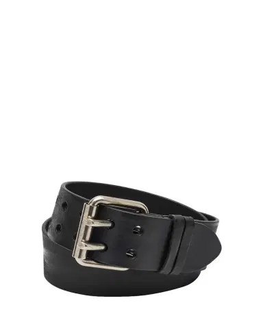 Saint Laurent Men's Leather Double-Pin Buckle Belt | Thumbnail 1