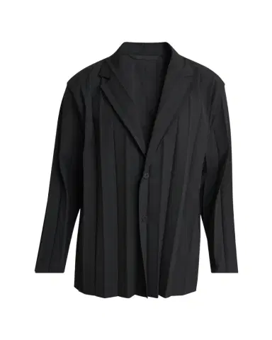 Homme Plissé Issey Miyake Men's Edge Ensemble Pleated Sport Coat | Thumbnail 1