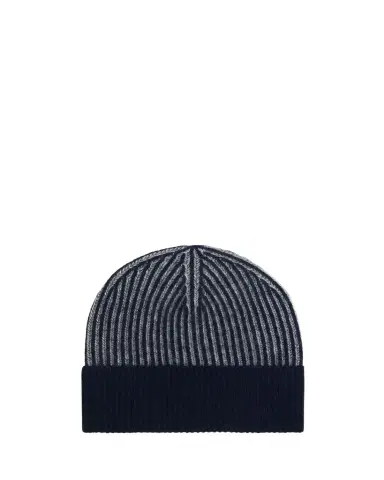 Bergdorf Goodman Men's Rib-Knit Cashmere Beanie Hat | Thumbnail 1 Bergdorf Goodman Men's Rib-Knit Cashmere Beanie Hat | Thumbnail 1