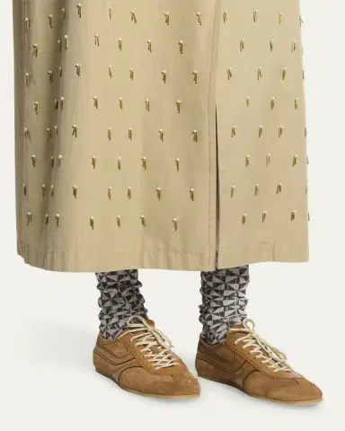 Dries Van Noten Mixed Leather Retro Runner Sneakers | Thumbnail 2