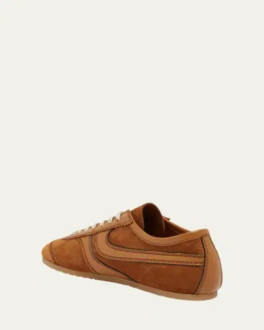 Dries Van Noten Mixed Leather Retro Runner Sneakers | Thumbnail 4