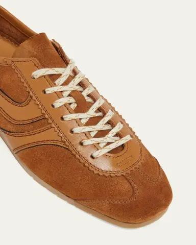 Dries Van Noten Mixed Leather Retro Runner Sneakers | Thumbnail 5