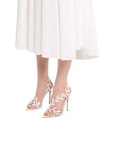 Gianvito Rossi Flavia Vine-Wrapped Leather Stiletto Sandals | Thumbnail 1 Gianvito Rossi Flavia Vine-Wrapped Leather Stiletto Sandals | Thumbnail 1