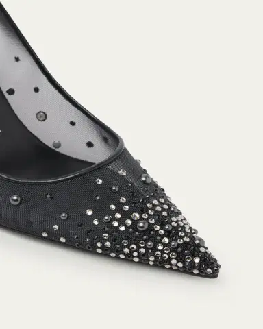 Christian Louboutin 80mm Miss Z Degrastra Embellished Mesh Pumps | Thumbnail 3