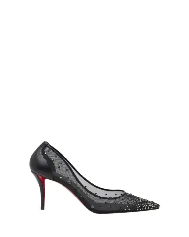 Christian Louboutin 80mm Miss Z Degrastra Embellished Mesh Pumps | Thumbnail 1