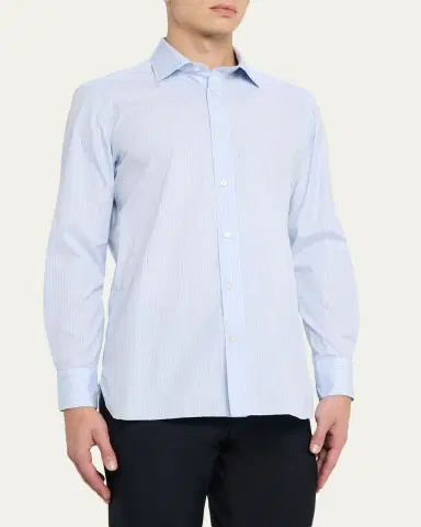 100Hands Men's Cotton Petite Plaid Classic-Fit Sport Shirt | Thumbnail 4 100Hands Men's Cotton Petite Plaid Classic-Fit Sport Shirt | Thumbnail 4