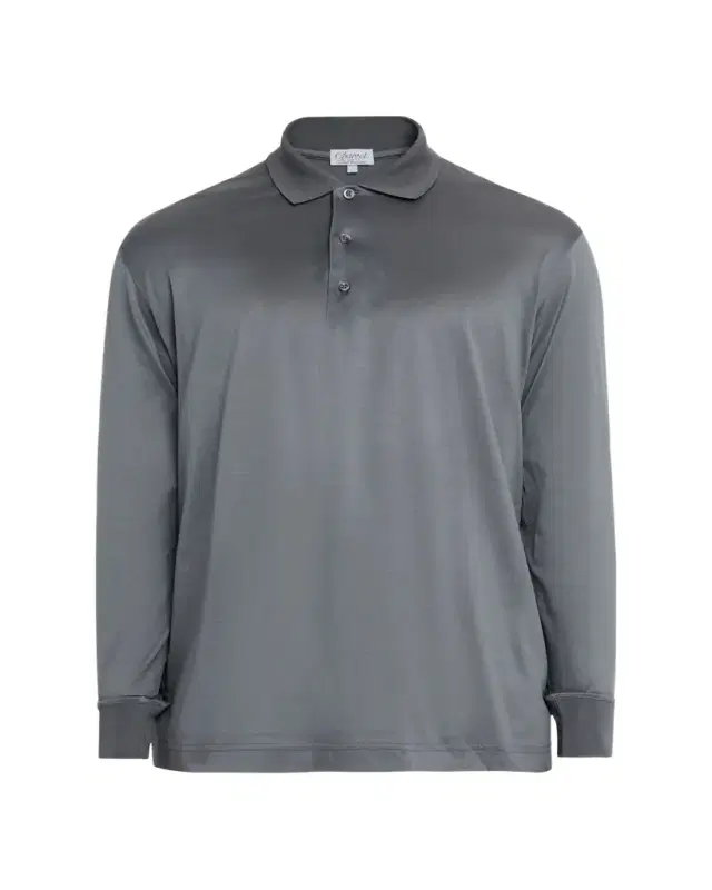 Charvet Men's Cotton Jersey Long-Sleeve Polo Shirt