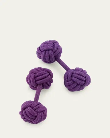 Charvet Men's Knotted Cotton Cufflinks | Thumbnail 3