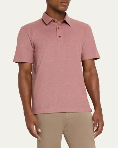 Brioni Men's Jersey Pique Polo Shirt | Thumbnail 12