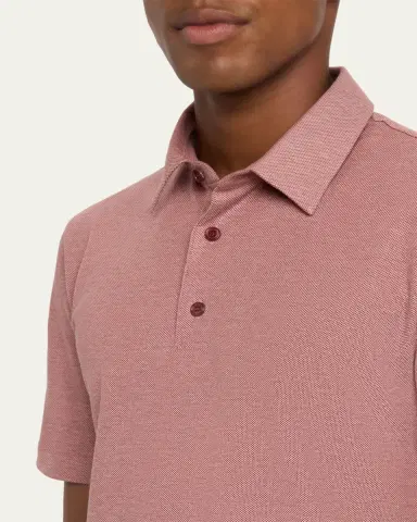 Brioni Men's Jersey Pique Polo Shirt | Thumbnail 13