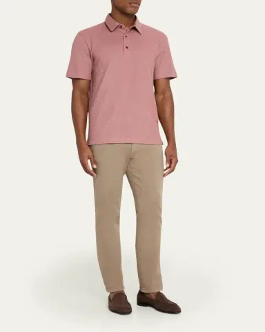 Brioni Men's Jersey Pique Polo Shirt | Thumbnail 10