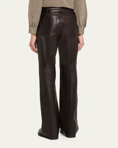 Nili Lotan Joan Leather Straight-Leg Pants | Thumbnail 3 Nili Lotan Joan Leather Straight-Leg Pants | Thumbnail 3