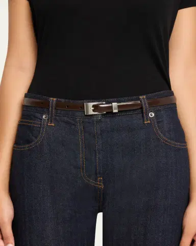The Row Downtown Slim Leather Belt | Thumbnail 2 The Row Downtown Slim Leather Belt | Thumbnail 2
