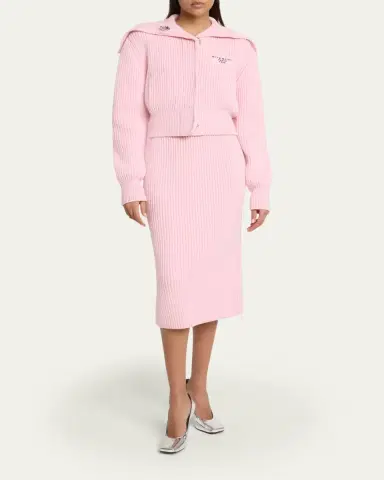 Givenchy Ribbed Knit Midi Skirt | Thumbnail 2 Givenchy Ribbed Knit Midi Skirt | Thumbnail 2