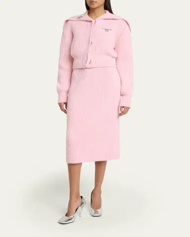 Givenchy Ribbed Knit Midi Skirt | Thumbnail 4 Givenchy Ribbed Knit Midi Skirt | Thumbnail 4