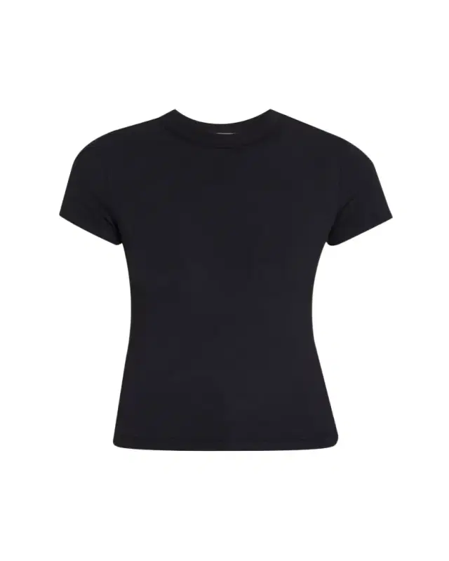 FRAME Ribbed Crewneck Baby Tee