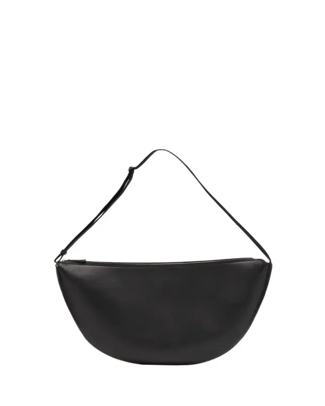 Men's Crescent Leather Crossbody Bag