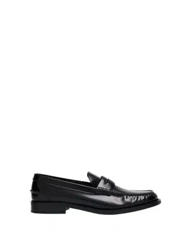 Prada Leather Ruched Penny Loafers | Thumbnail 1