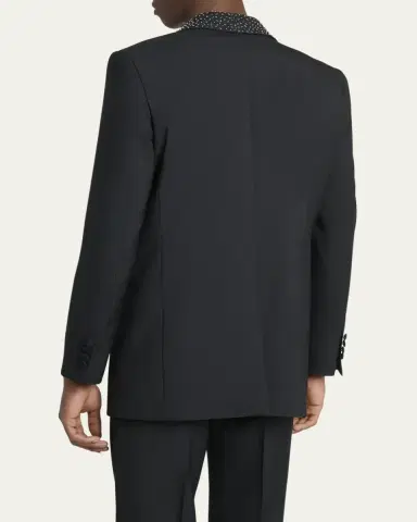 AMIRI Men's Sequin Peak Lapel Oversized Blazer | Thumbnail 3 AMIRI Men's Sequin Peak Lapel Oversized Blazer | Thumbnail 3
