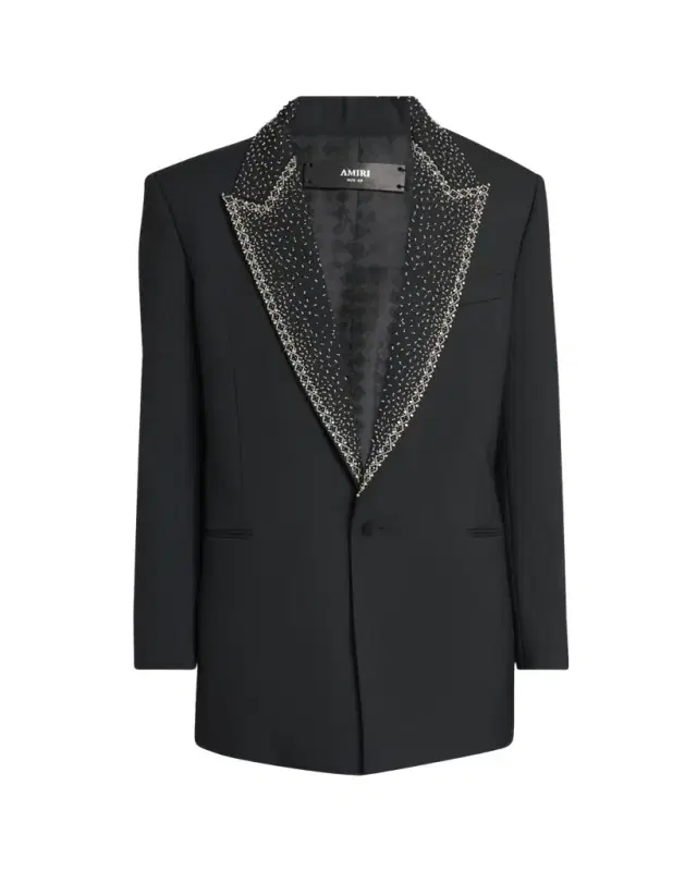 Men's Sequin Peak Lapel Oversized Blazer