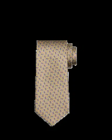 Charvet Men's Petite Crescent Silk Tie | Thumbnail 2 Charvet Men's Petite Crescent Silk Tie | Thumbnail 2