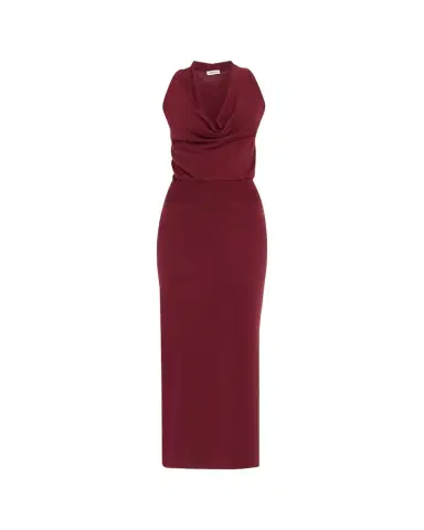 Simkhai Ramona Knit Cowl-Neck Midi Dress | Thumbnail 1