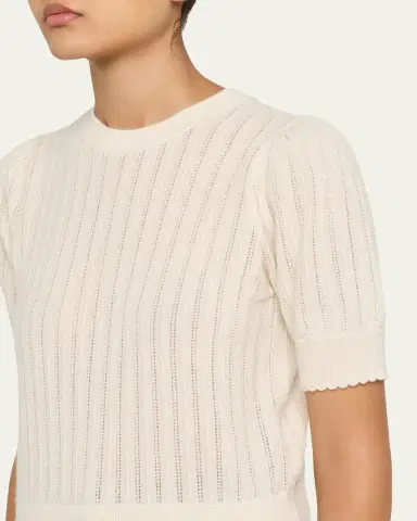 Frame The Ladder Pointelle Cashmere Sweater | Thumbnail 5
