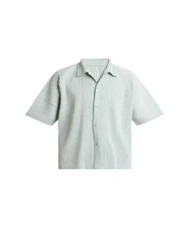 Homme Plissé Issey Miyake Men's Pleated Oversized Polo Shirt | Thumbnail 1