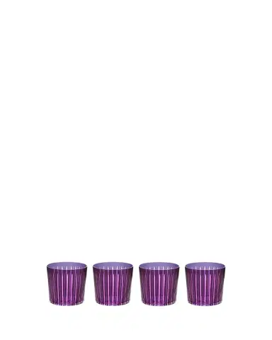 L'Objet Prism 13 oz. Double Old-Fashioned Glasses, Set of 4 | Thumbnail 1
