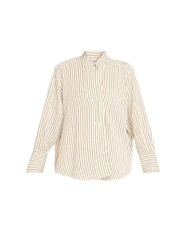 House of Dagmar Asymmetric Fluid Stripe Shirt | Thumbnail 1 House of Dagmar Asymmetric Fluid Stripe Shirt | Thumbnail 1