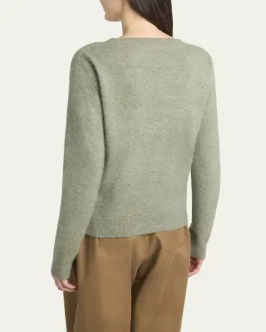 The Row Lorynna Cashmere-Silk Crewneck Sweater | Thumbnail 3 The Row Lorynna Cashmere-Silk Crewneck Sweater | Thumbnail 3