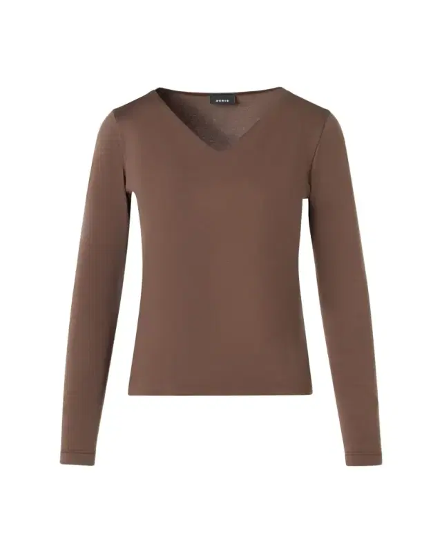 V-Neck Jersey Long-Sleeve T-Shirt