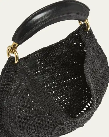 Chloé Summer Banana Top-Handle Bag in Crochet Fabric | Thumbnail 4 Chloé Summer Banana Top-Handle Bag in Crochet Fabric | Thumbnail 4