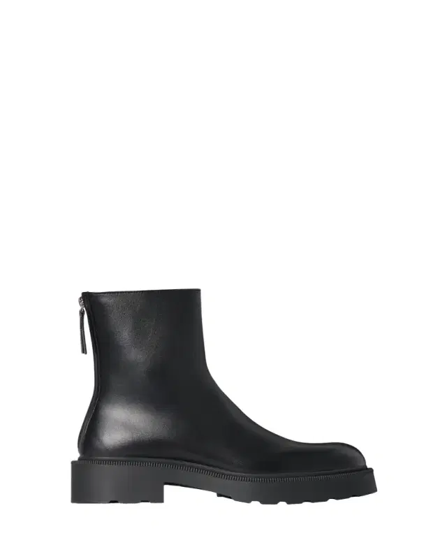 THE ROW Nobilis Leather Ankle Booties