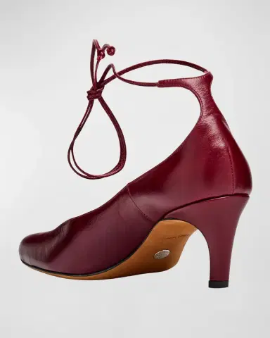 Proenza Schouler Uma Leather Ankle-Tie Pumps | Thumbnail 3 Proenza Schouler Uma Leather Ankle-Tie Pumps | Thumbnail 3