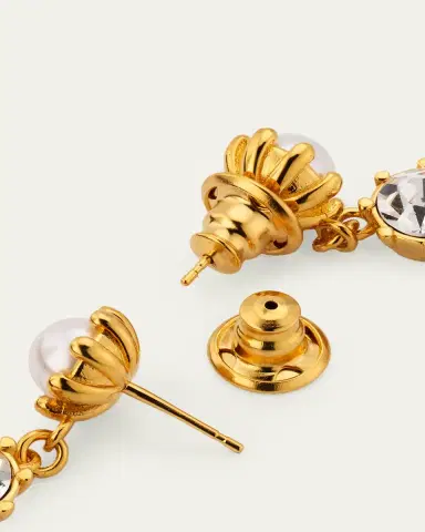 Oscar de la Renta Crystal Prong Drop Earrings | Thumbnail 4 Oscar de la Renta Crystal Prong Drop Earrings | Thumbnail 4