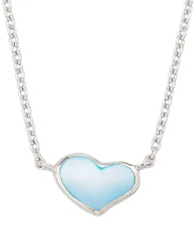 Jan Leslie Mother-of-Pearl Single Heart Necklace | Thumbnail 1 Jan Leslie Mother-of-Pearl Single Heart Necklace | Thumbnail 1