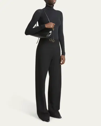 Alaïa Le Click Medium Shoulder Bag in Glossy Leather | Thumbnail 5 Alaïa Le Click Medium Shoulder Bag in Glossy Leather | Thumbnail 5